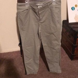 Sage Green Old Navy Pixie Chino Pants
